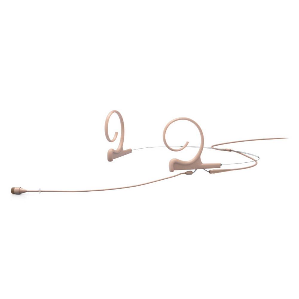 DPA d:fine dual ear omni-directional headset, 110 mm boom, beige