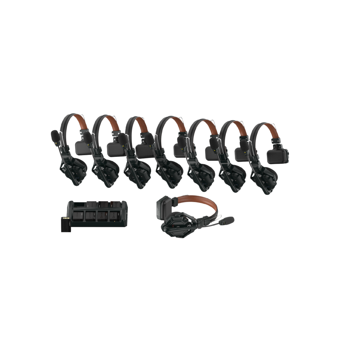 Hollyland Solidcom C1 Pro Wireless Intercom System with 8 ENC headsets
