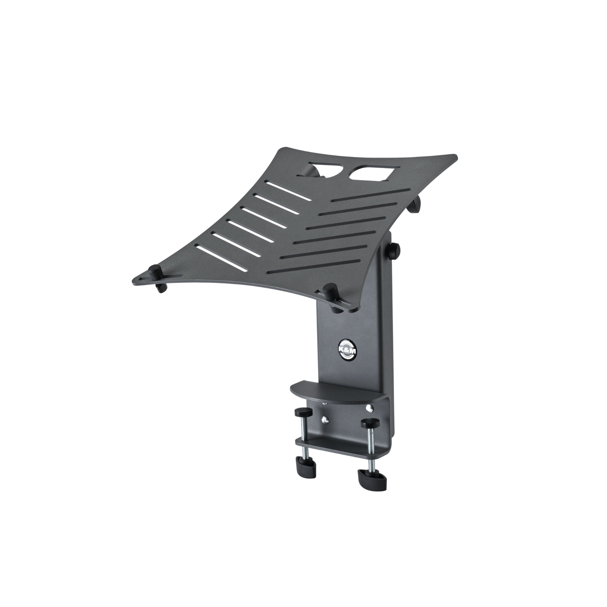 K&M 12196 clamping laptop stand, black