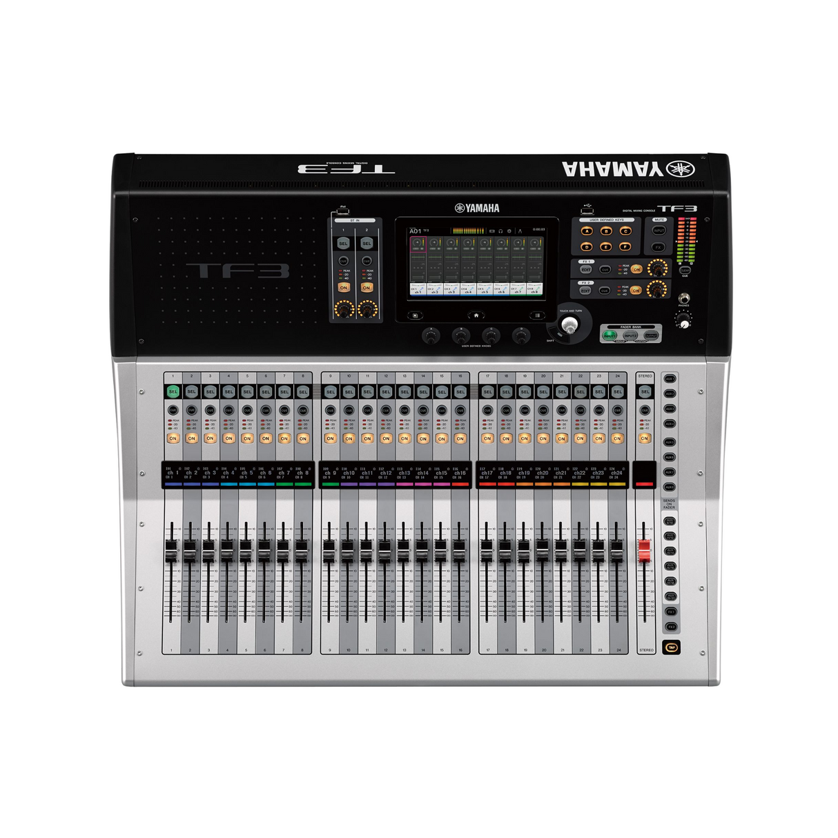 Yamaha TF3 Digital mixing console, 40 + 2 St & 2 Return, 20 AUX buses + Stereo + Sub, 8 DCA groups