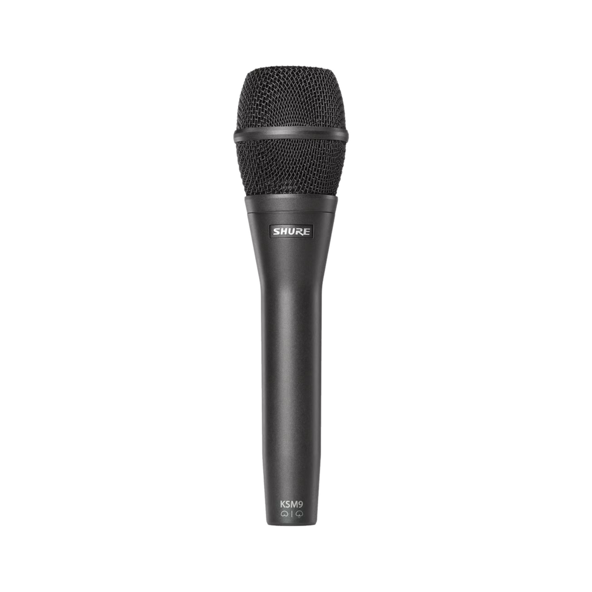 Shure dual diaphragm microphone with switchable polar patterns, charcoal grey