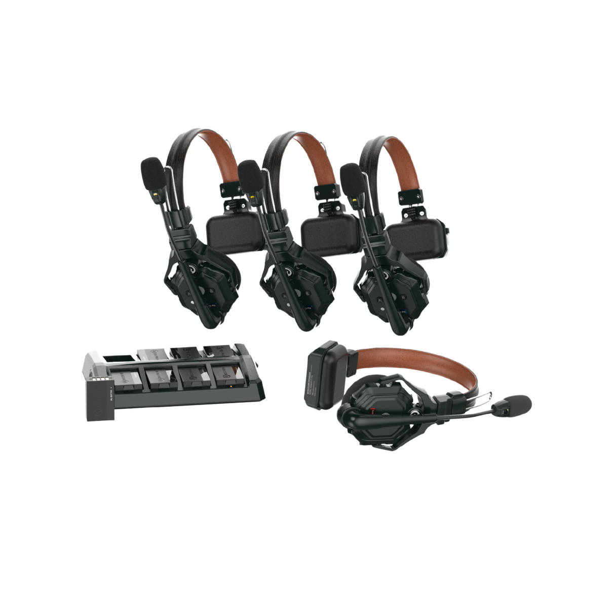 Hollyland Solidcom C1 Pro Wireless Intercom System with 4 ENC headsets