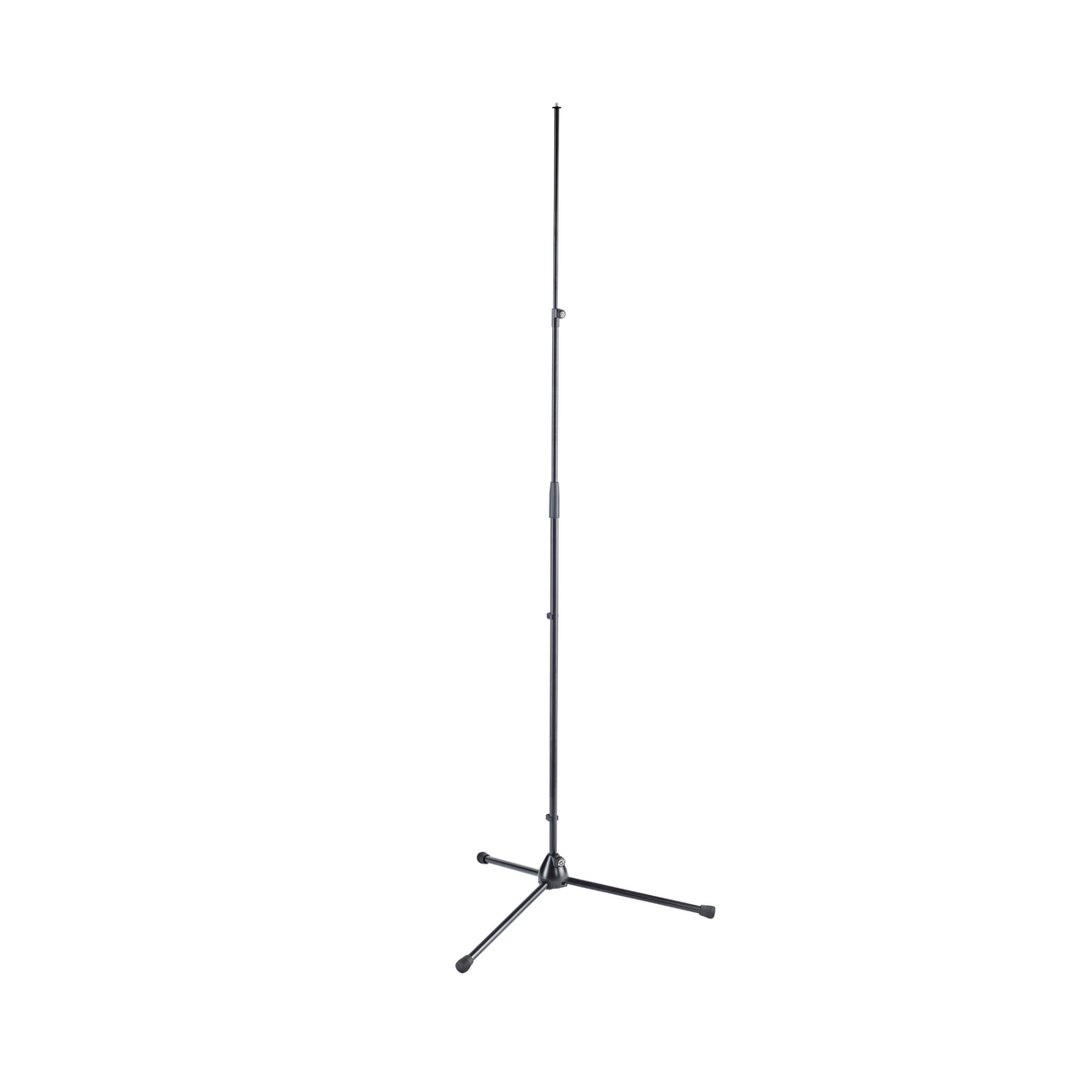 K&M 20150 extra high microphone stand for special recording techniques or antenna positioning, black
