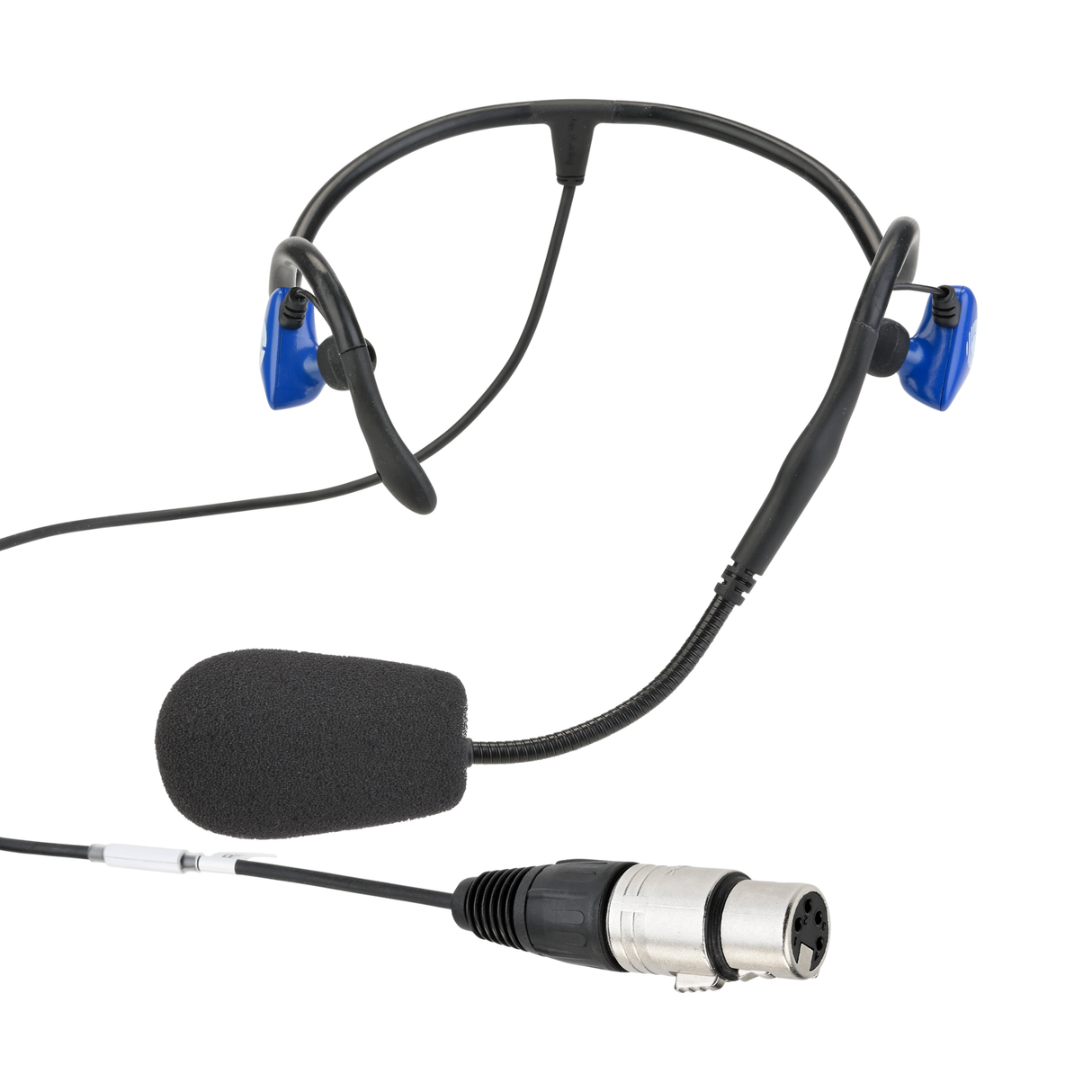 Clear-Com Headset: Double Ear, Light weight, Wrap around, XLR (F) 4 pin