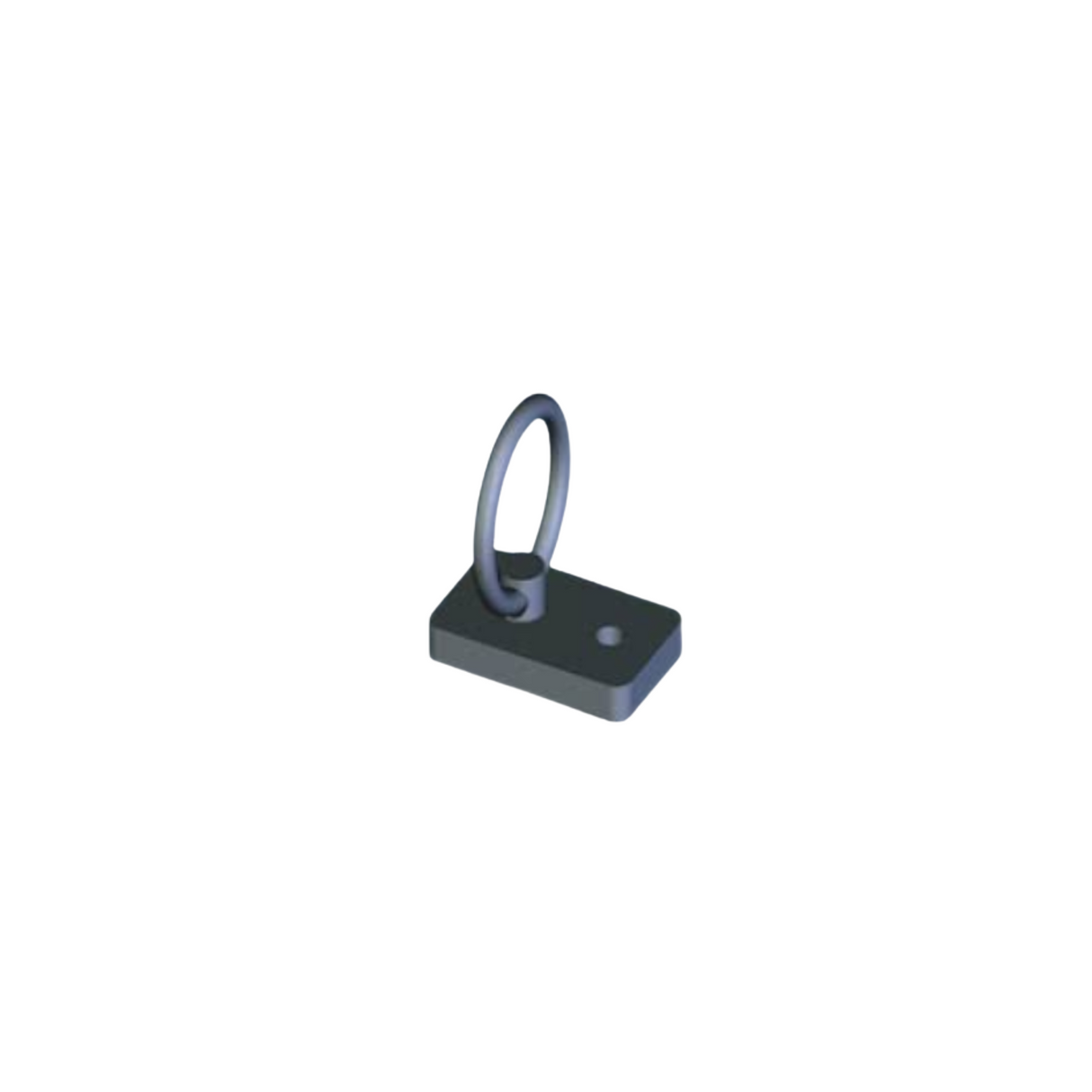 Adaptive Technologies offset swivel ring fitting; to suit 3/8in or M10 bolt, black