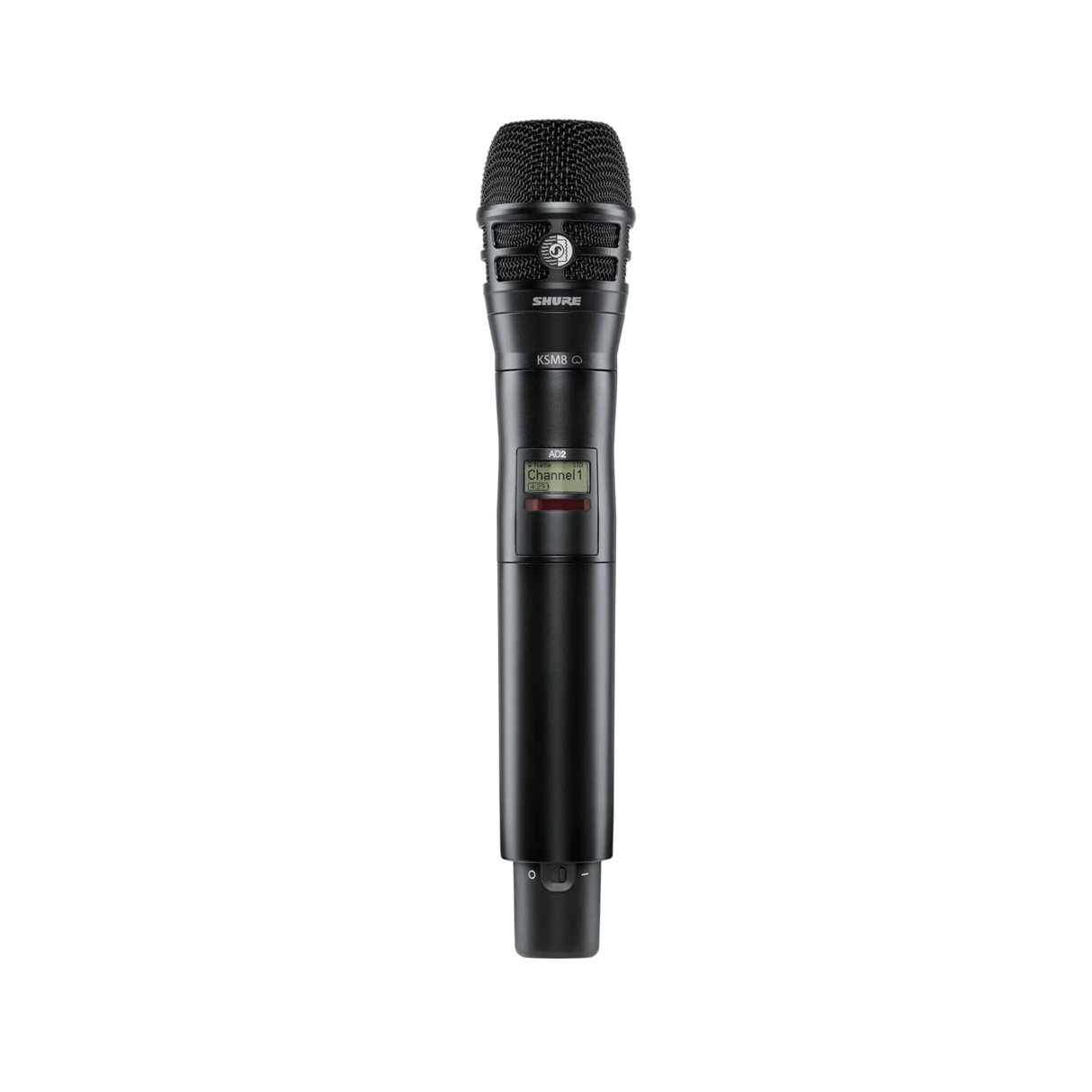 Shure AD2/KSM8 Axient Digital handheld transmitter with KSM8 capsule (606-694 MHz) (black)