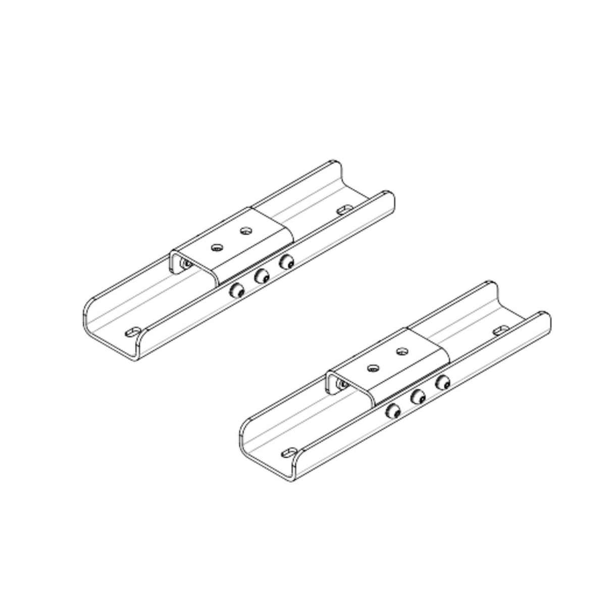 EM Acoustics S-15/18 FLYBAR PAIR Pair of variable flying bars for S-15/S-18 subwoofer, White