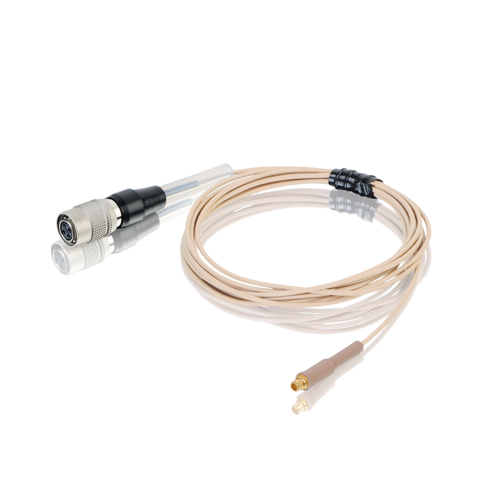 Countryman cable only; for E6 (round EarSet) microphone wired for Audio-Technica, light beige
