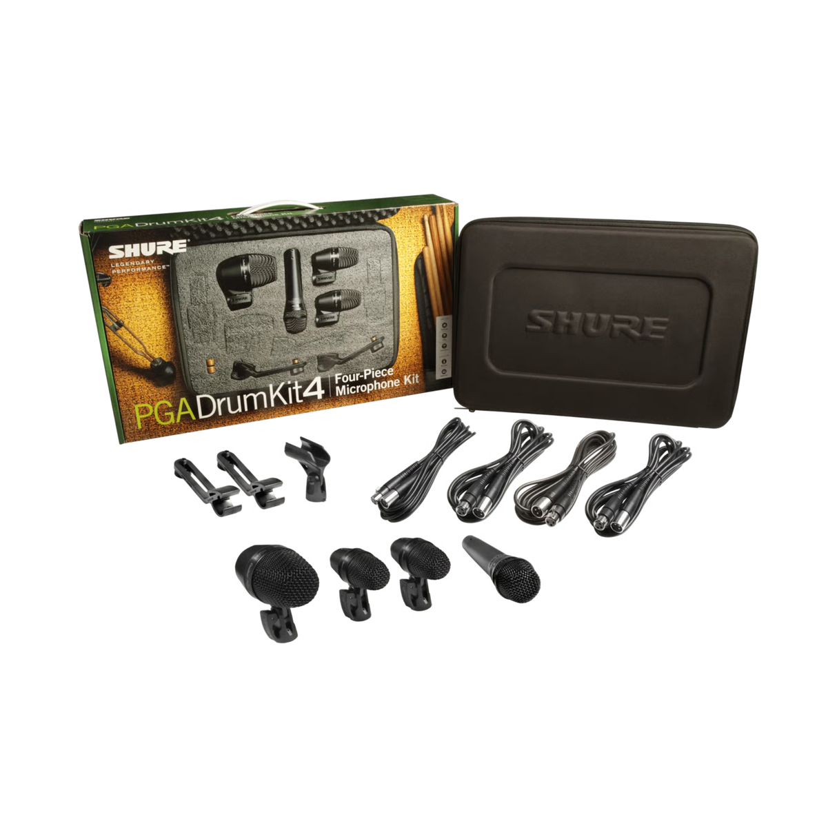 Shure Drum Microphone Kit including 2x PGA56, 1x PGA57, 1x PGA52