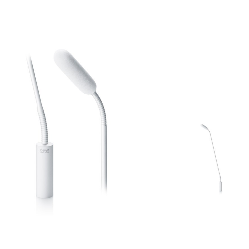 DPA 4098 CORE Supercardioid Mic, White, XLR, 47 cm (18 in) Boom, top and bottom Gooseneck