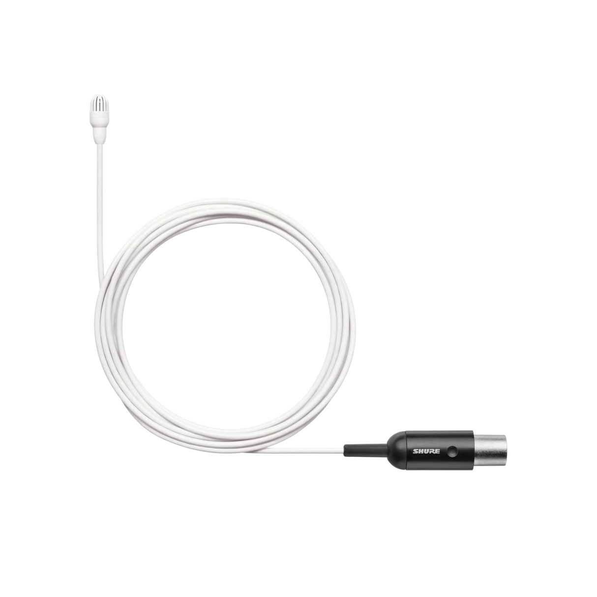 Shure Omnidirectional Condenser Microphone (Low-sens) with 1.6mm cable & MTQG connector (White)