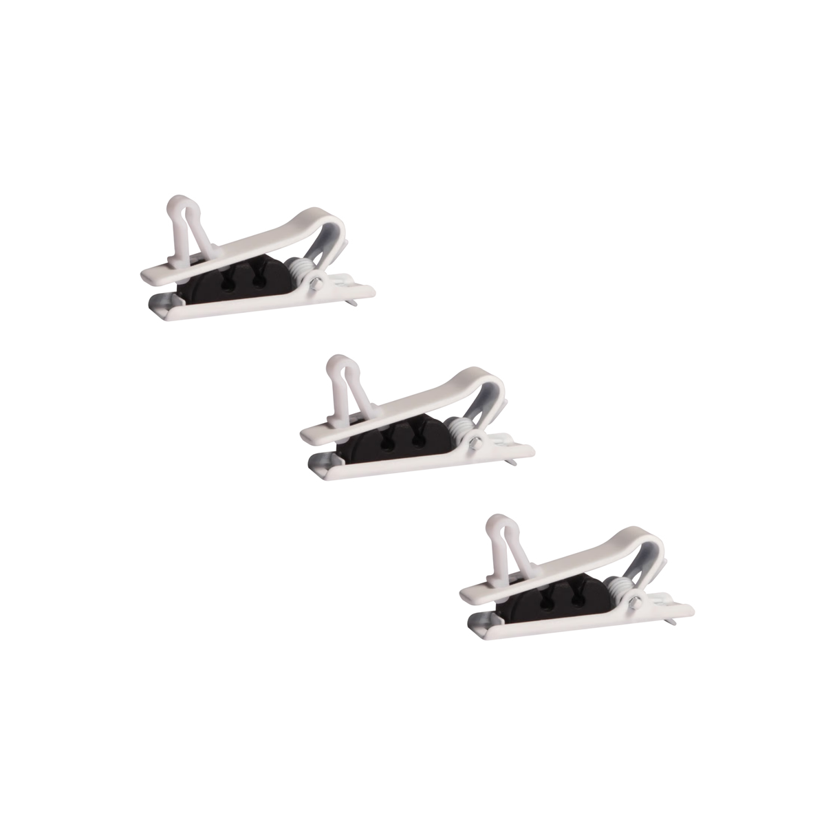 Shure TwinPlex Single Tie Clip, 3 pieces (White)