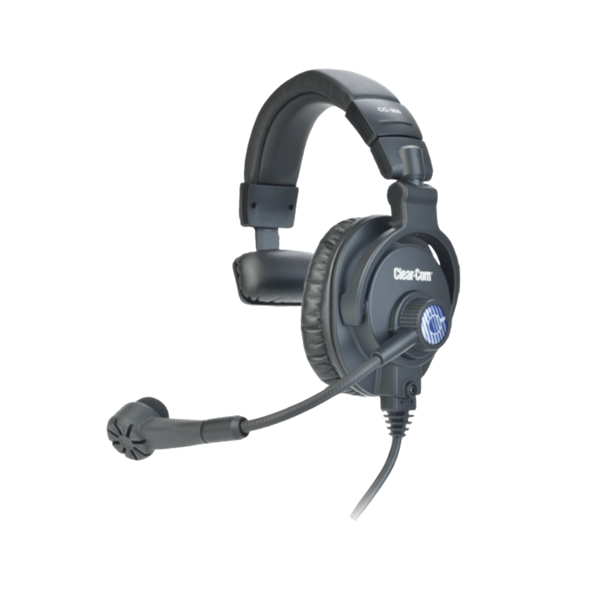 Clear-Com Headset: Single Ear, Medium weight, Non-Terminated