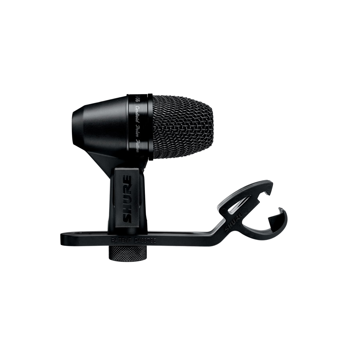 Shure cardioid swivel-mount dynamic snare / tom microphone – AP56DM Drum Mount, XLR-XLR cable