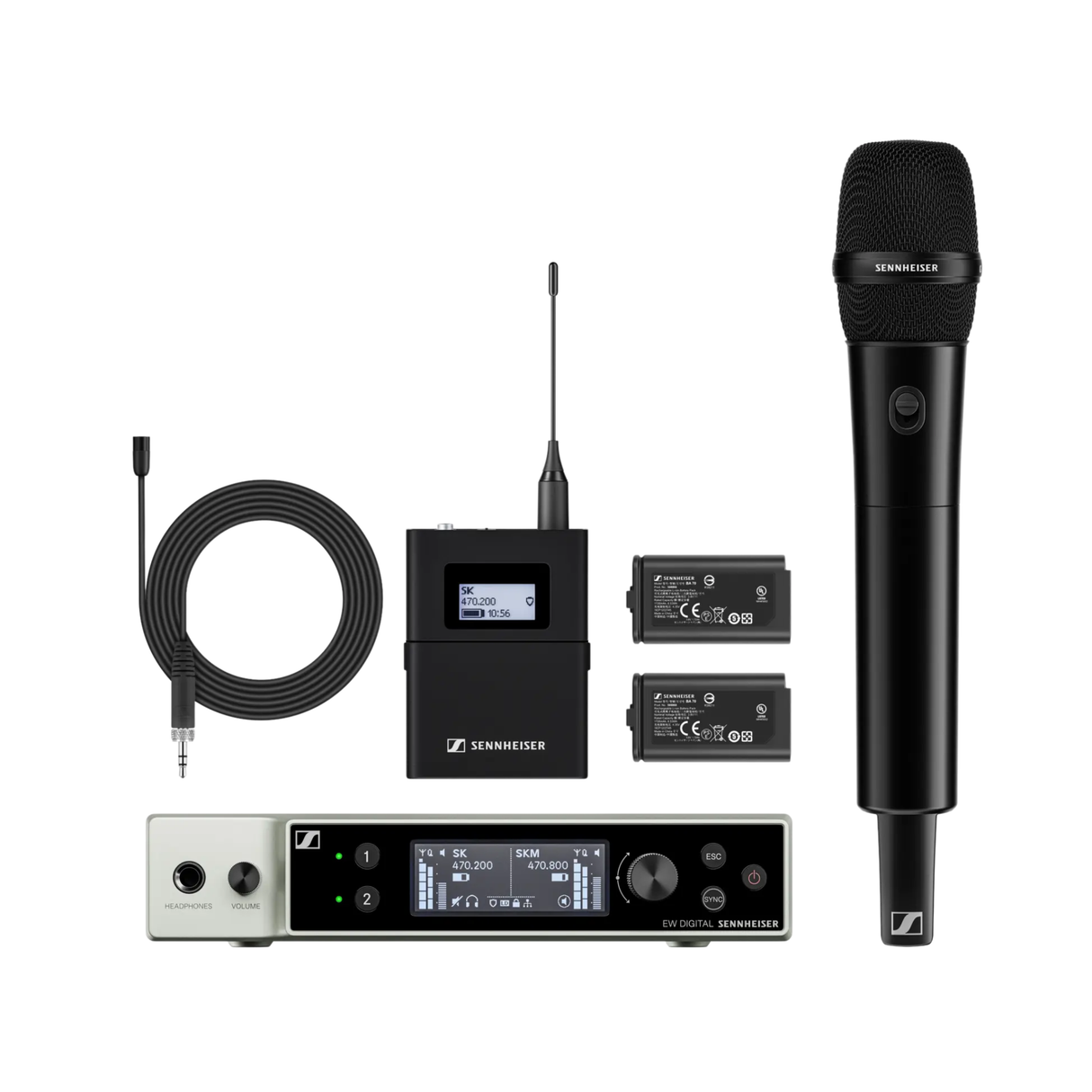 Sennheiser EW-DX MKE 2-835-S SET (S1-10) Digital wireless lavalier/handheld set