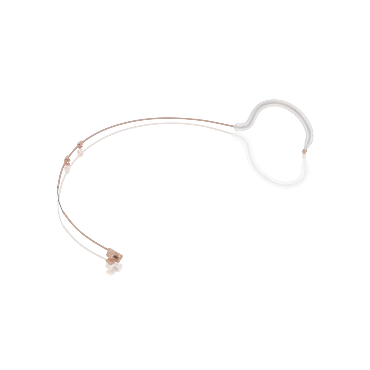 Countryman two-ear clip for E6/E6i earsets, mic worn on right, tan