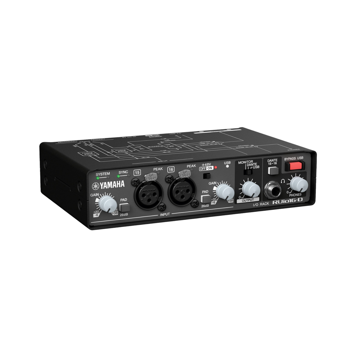 Yamaha DANTE / USB / ANALOG I/O Rack for VST3 plug-ins in any DANTE-based audio system - VST Rack Pr
