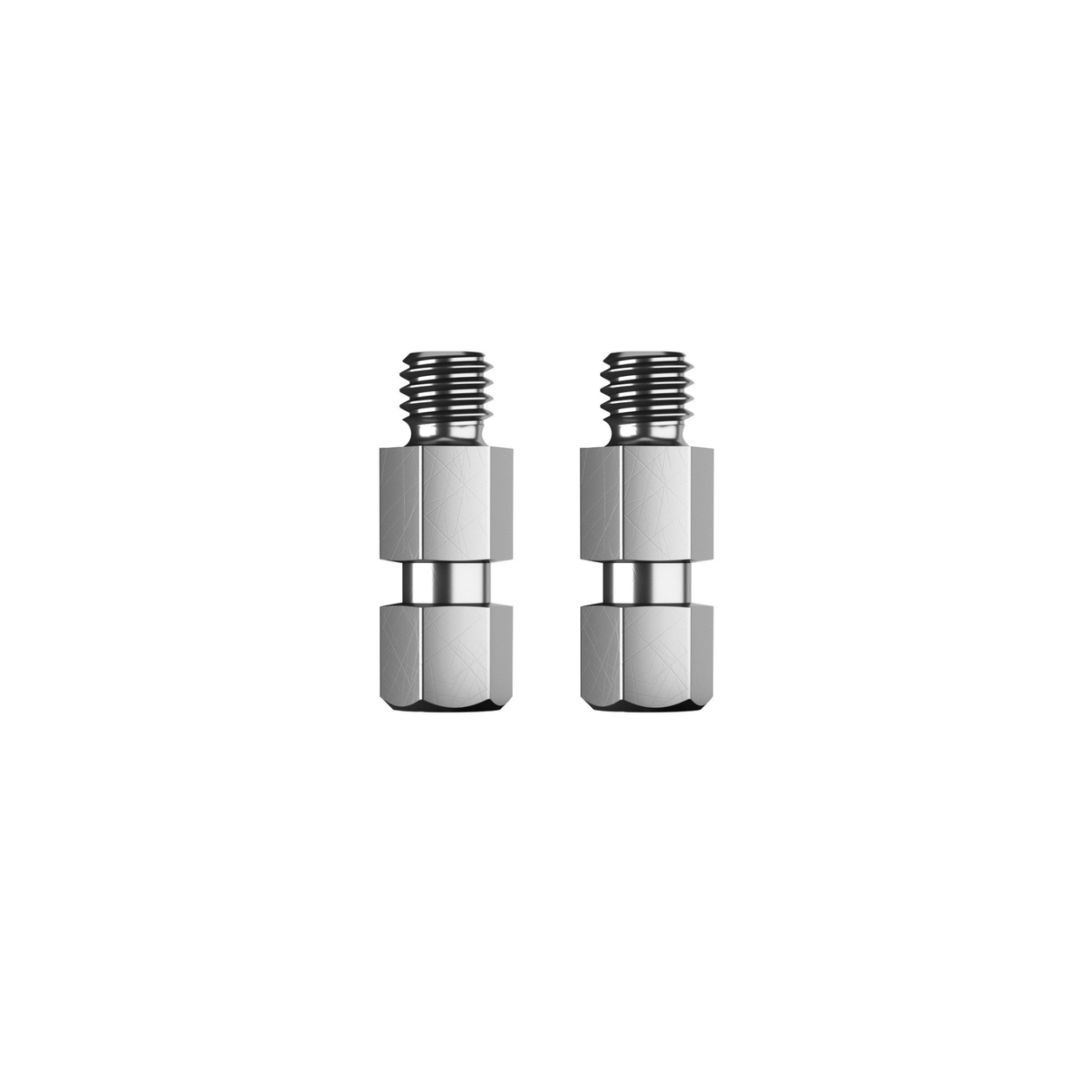 K&M 23903 threaded bolt, 2 pieces, 3/8", zinc-plated