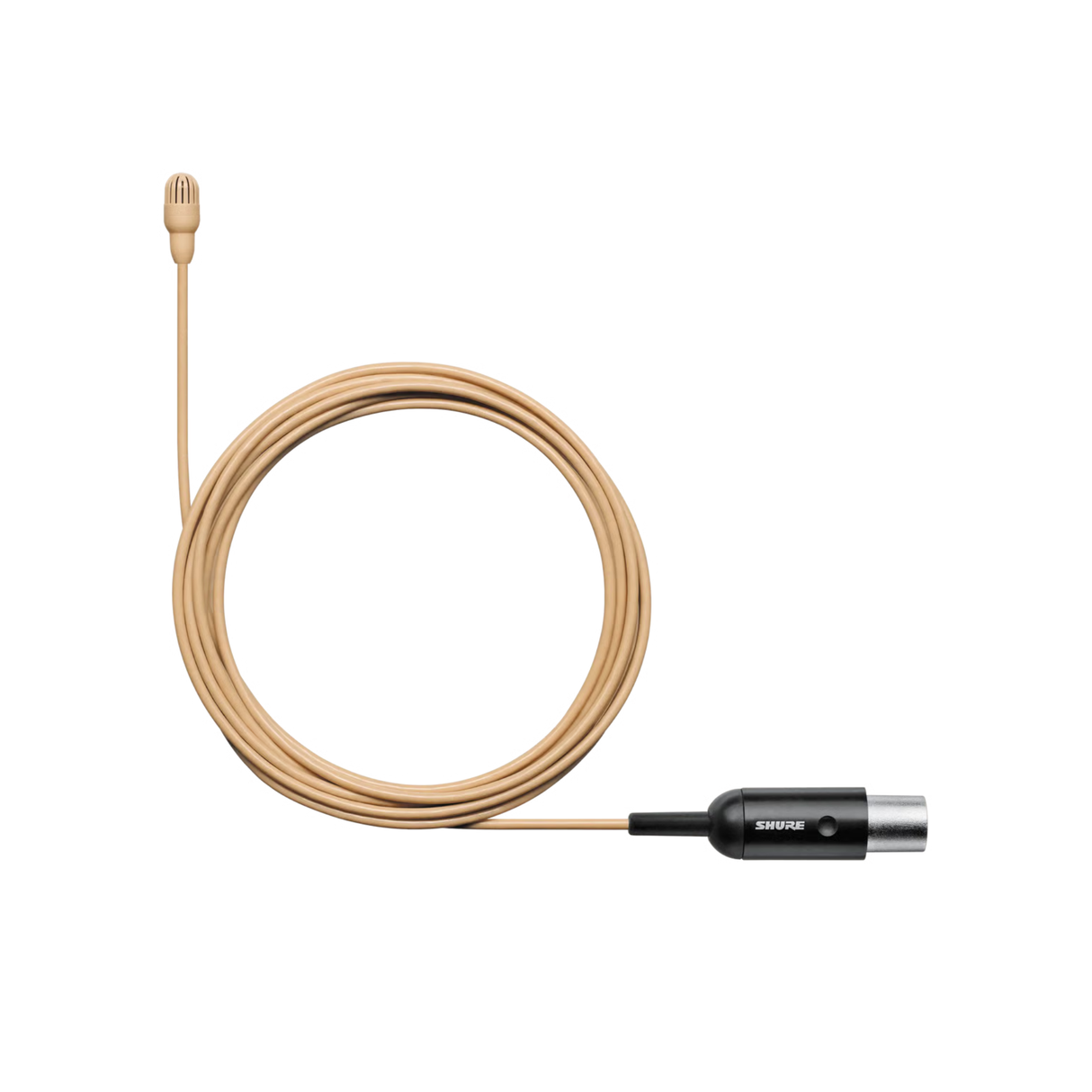 Shure Omnidirectional Condenser Microphone (Low-sens) with 1.6mm cable & MTQG connector (Tan)