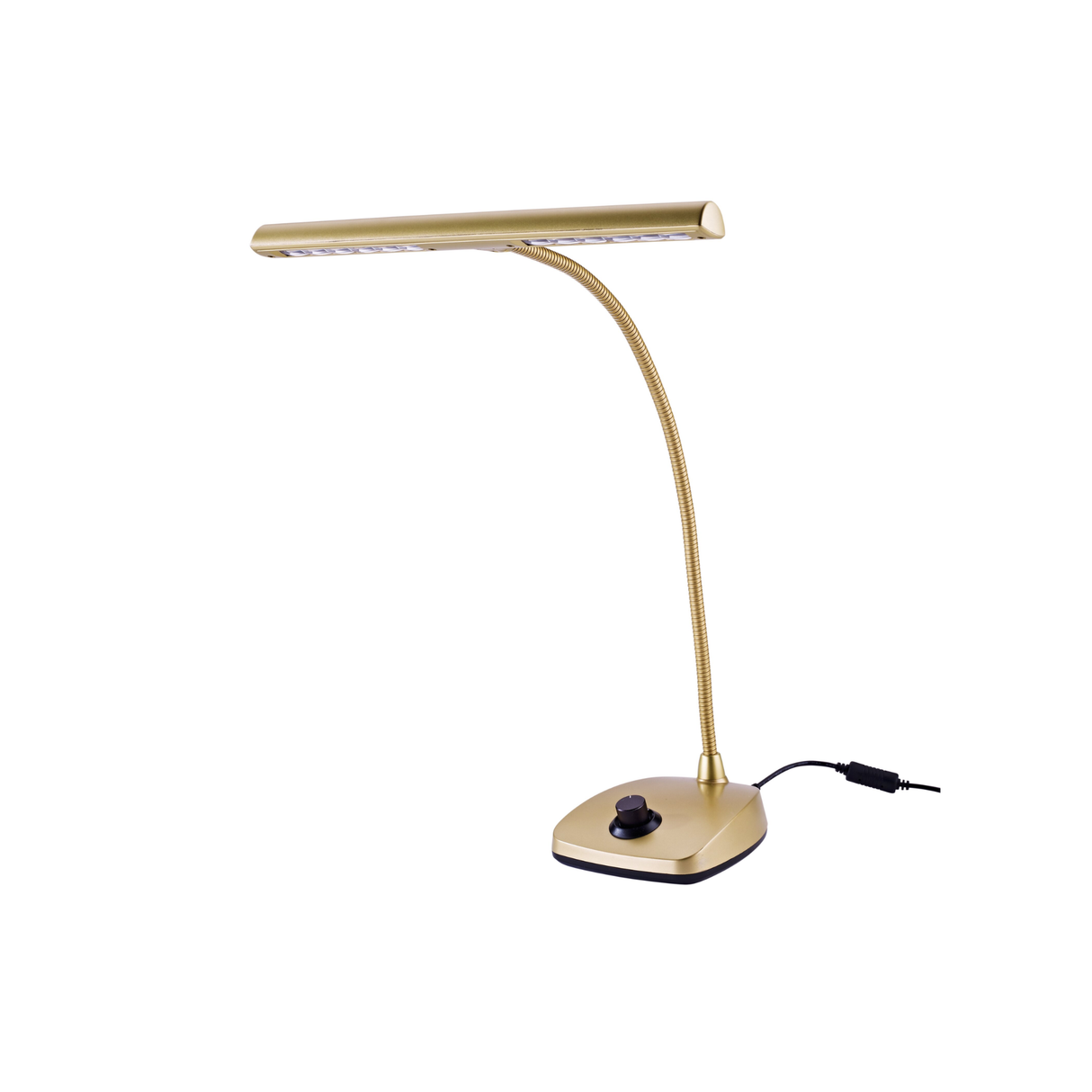K&M 12298 LED piano lamp, gold coloured