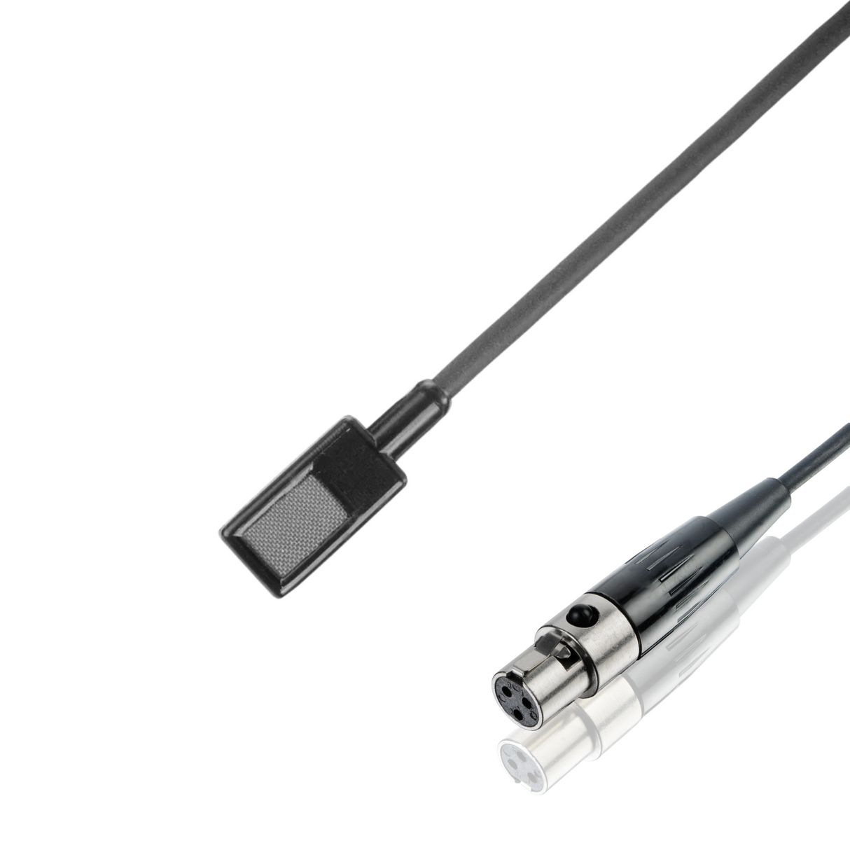 Countryman EMW (square) microphone; wired for AKG (Switchcraft TA3F), black, flat HF response