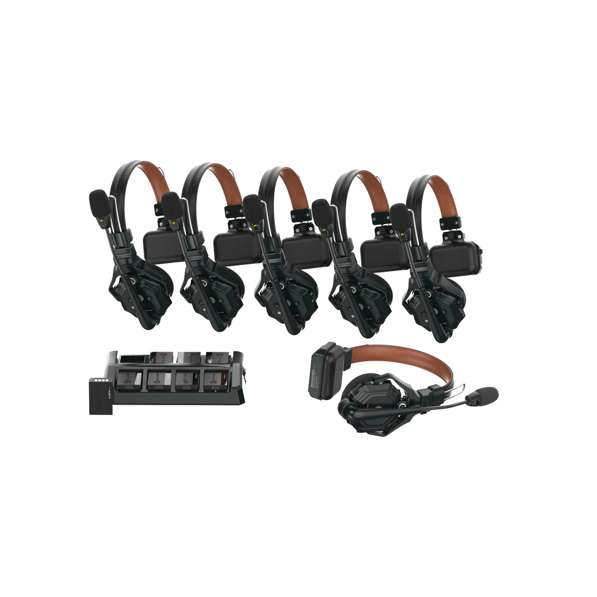Hollyland Solidcom C1 Pro Wireless Intercom System with 6 ENC headsets