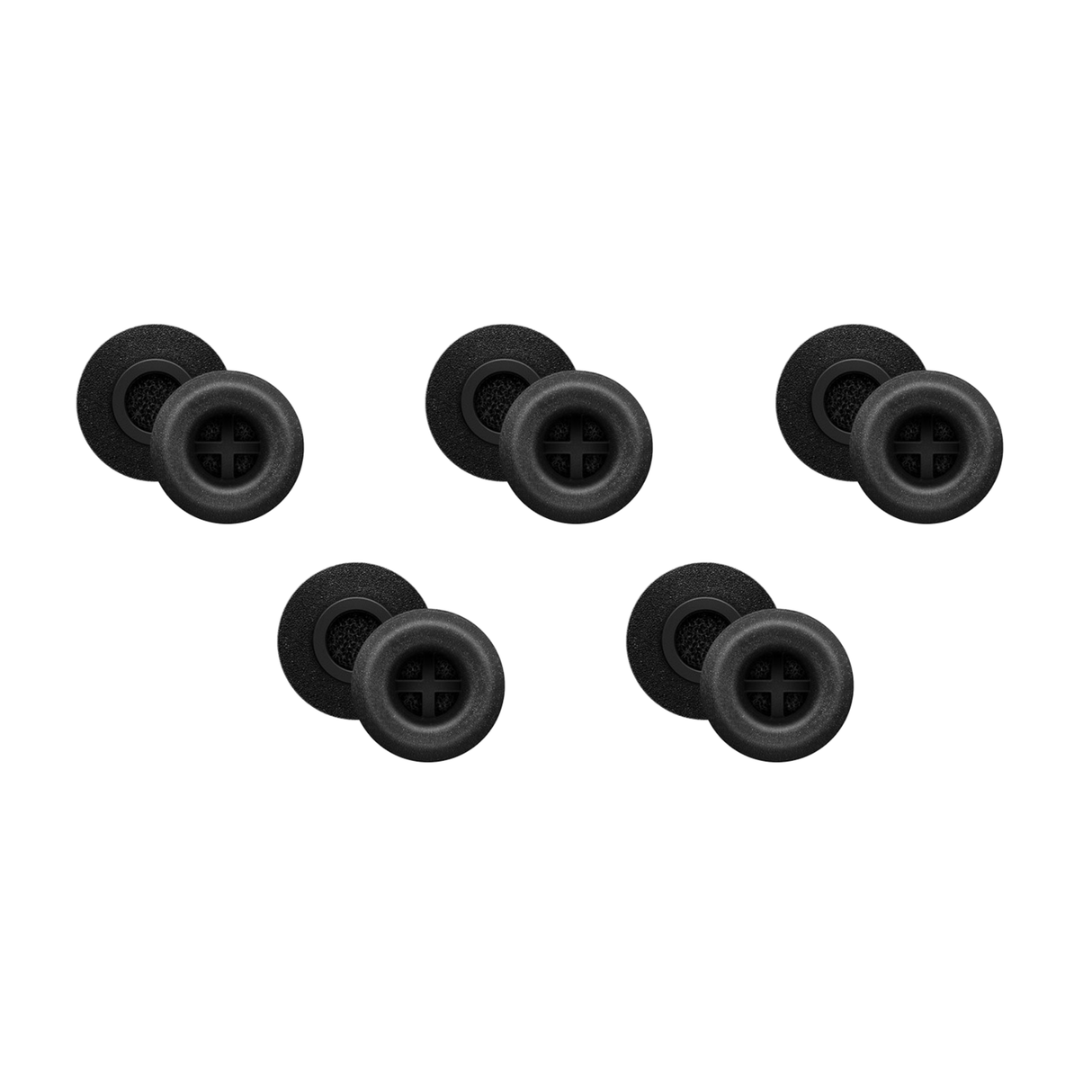Sennheiser FOAM EAR ADAPTER "M",5PAIR Pairs of memory foam ear adapter, size medium, black identifer
