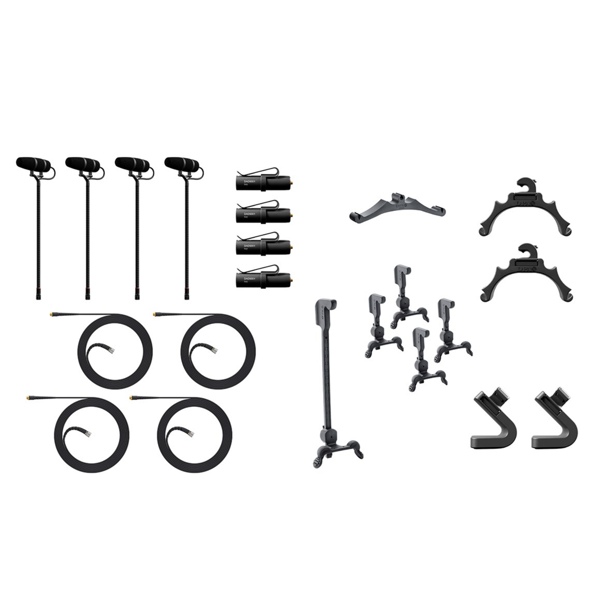 DPA 4099 CORE+ Classic Touring Kit, 4 Mics and accessories, Loud SPL, Cardboard box