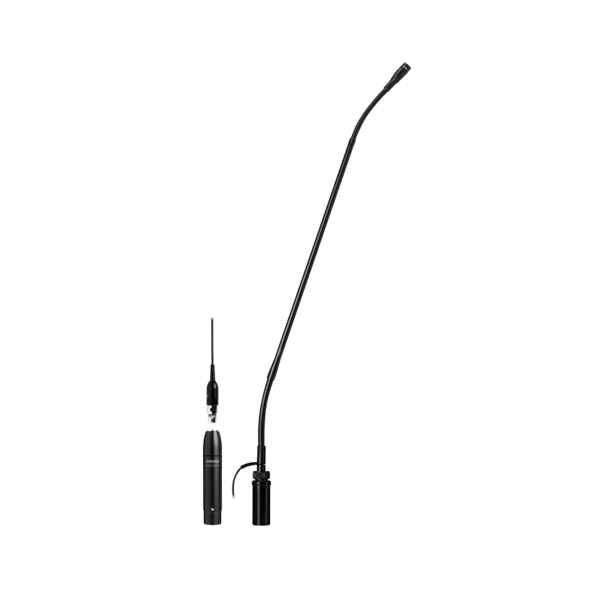 Shure Condenser Microphone, Supercardioid, 45.7 cm / 18 Inch Gooseneck, Side Or Bottom Cable Exit, B