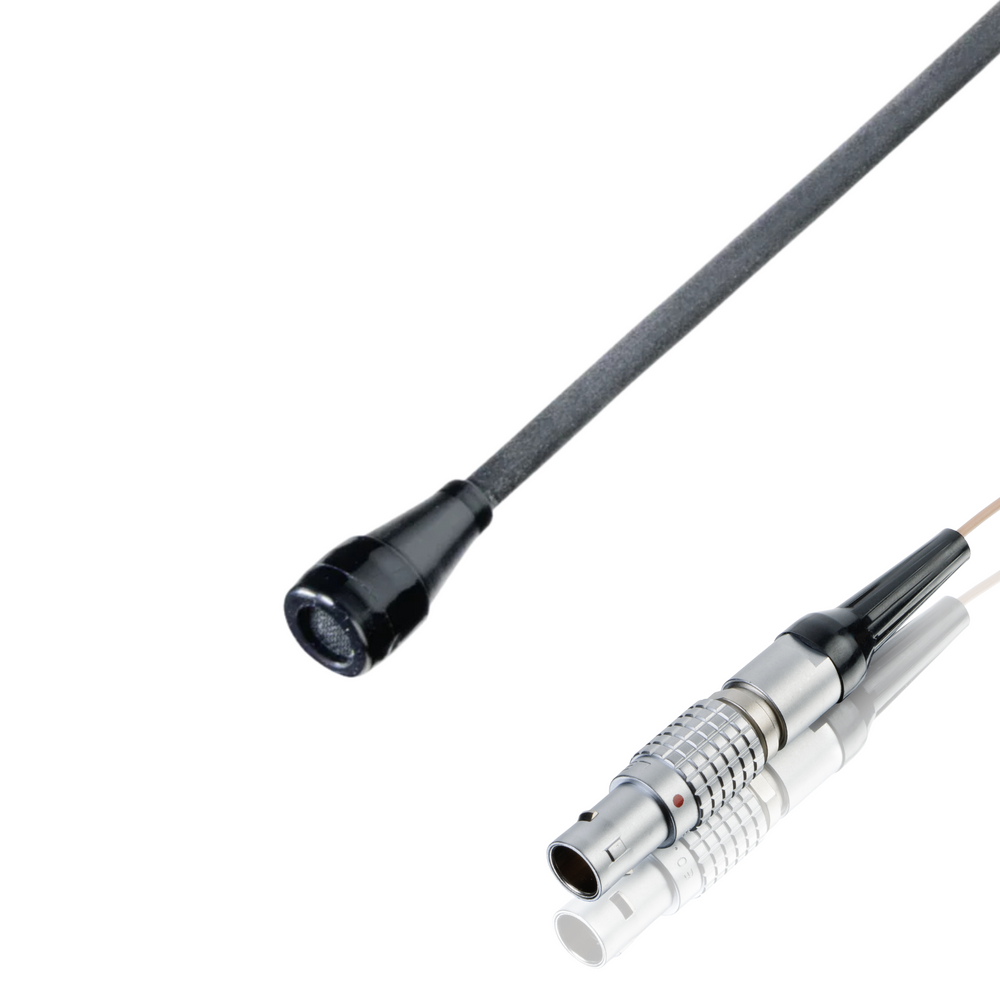 Countryman B3 (round) microphone wired for Trantec, black