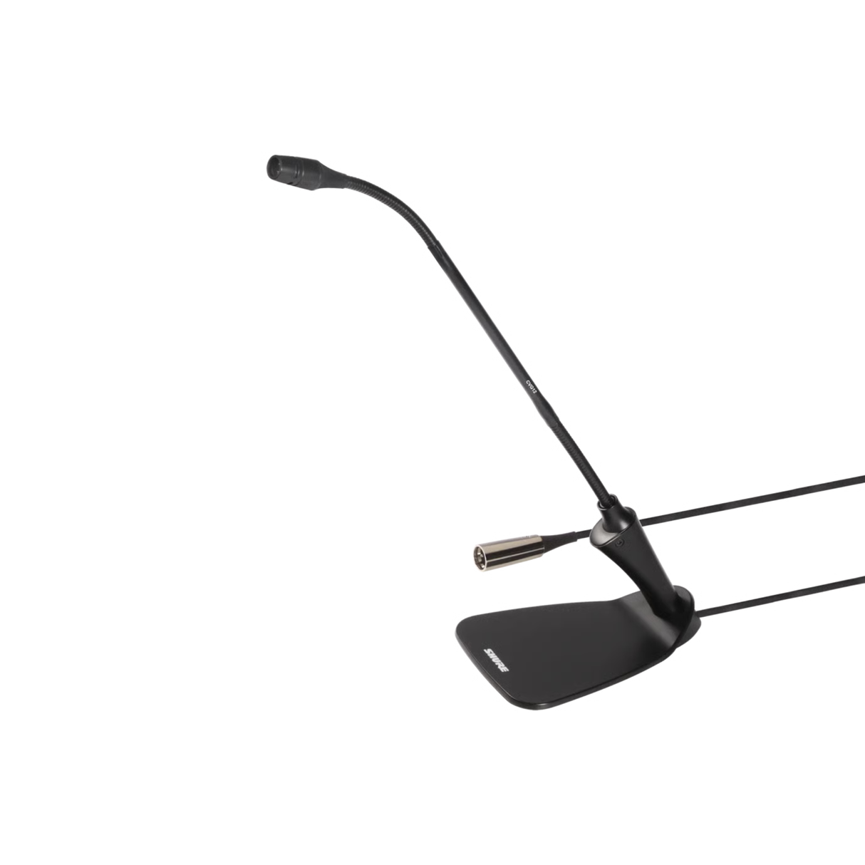 Shure Cardioid Condenser Gooseneck Microphone 12" with inline Preamp & Base (Black)