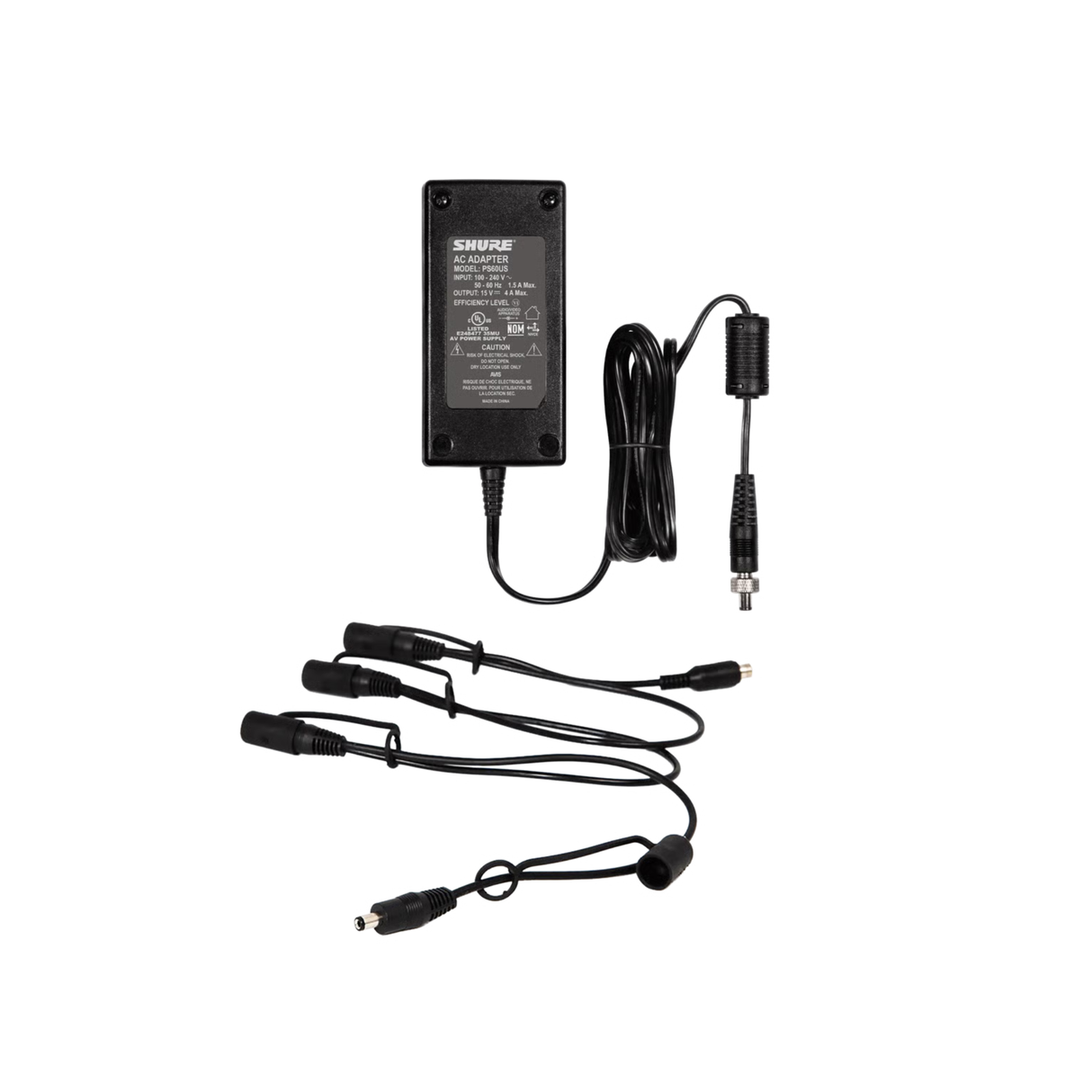 Shure PS60 W/4 LOCKING POWER DIST. CABLE