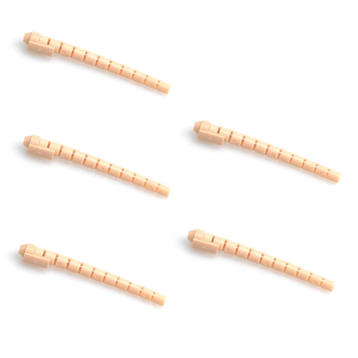 DPA headset clip and strain relief, beige, 5 pcs, pack of 5