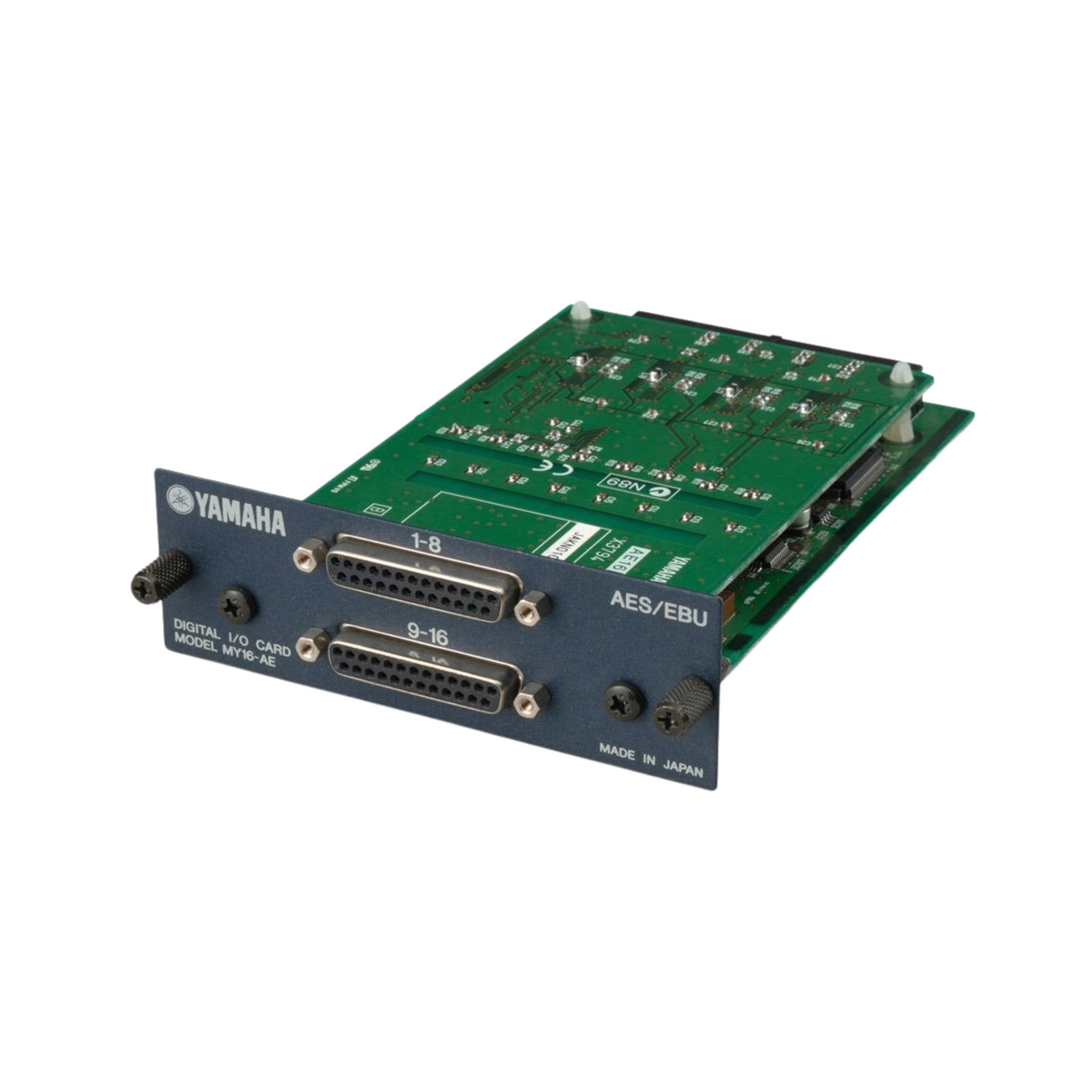Yamaha interface card; 16-channel AES/EBU input/output, 2 x 25 pin D-sub connector
