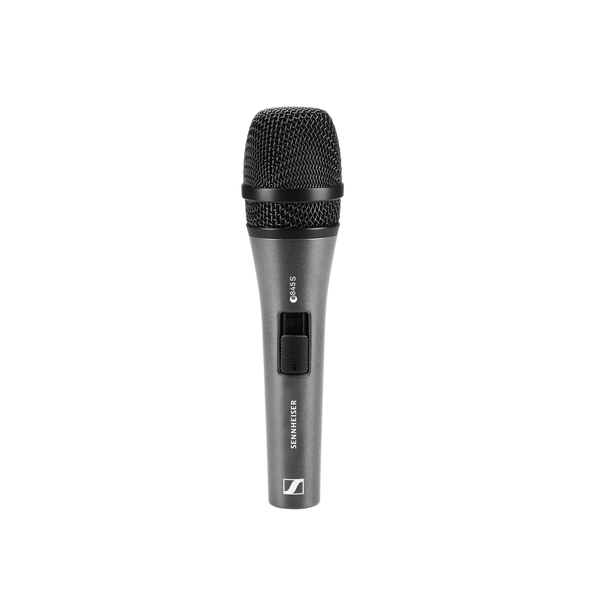 Sennheiser E 845-S Vocal microphone, dynamic, cardioid, I/O switch, 3-pin XLR-M, anthracite