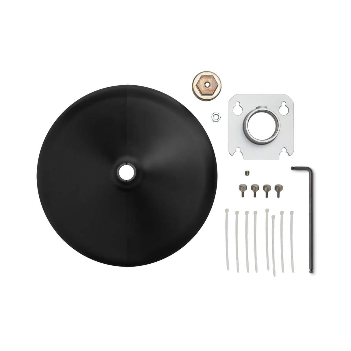 Shure A901-R-PM 3/8" Pole Mount Kit, MXA901 Round, Blk