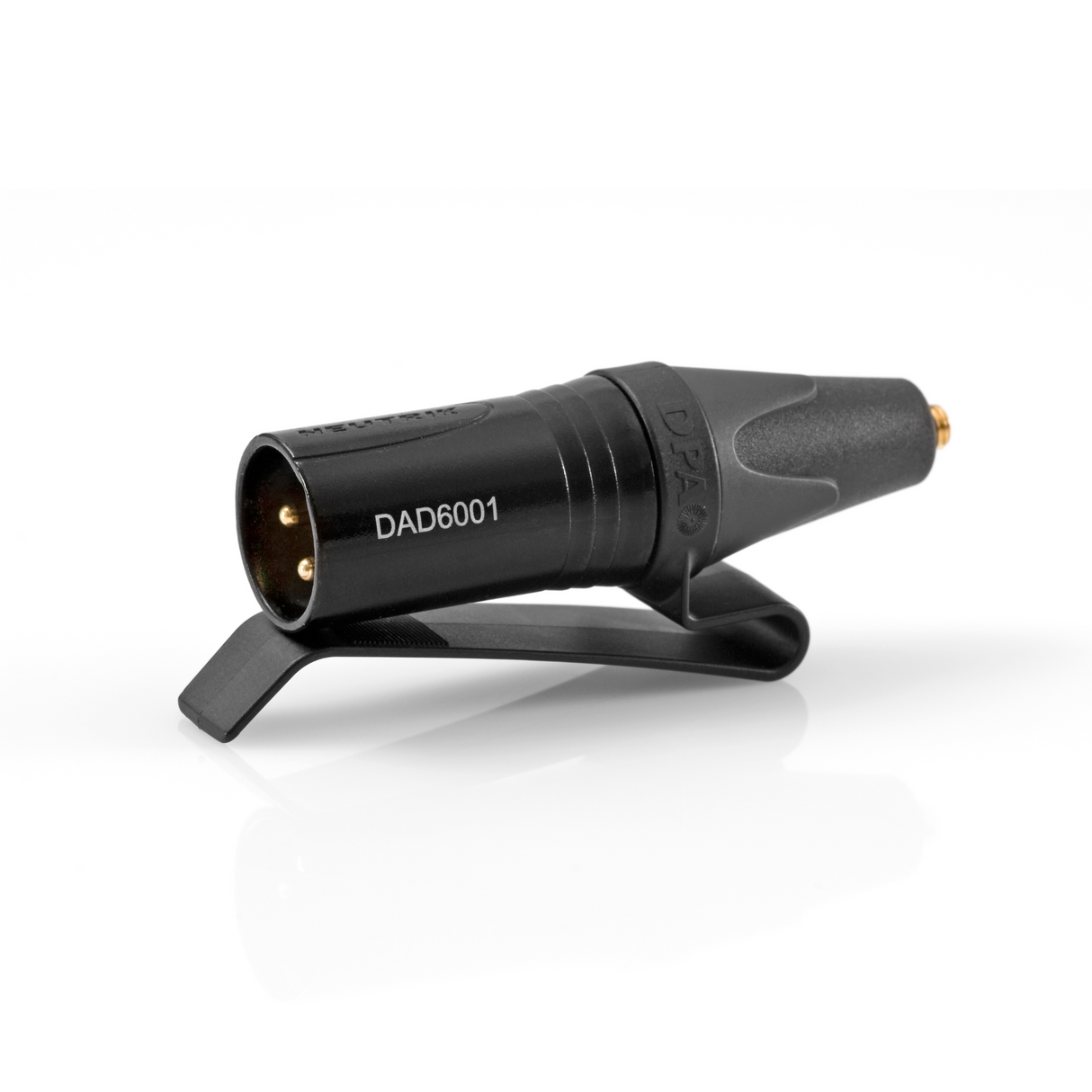 DPA Microdot to 3-pin XLR (P48v) with belt clip