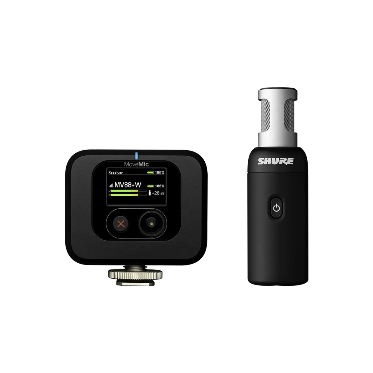 Shure Wireless Stereo Mic, Camera Receiver