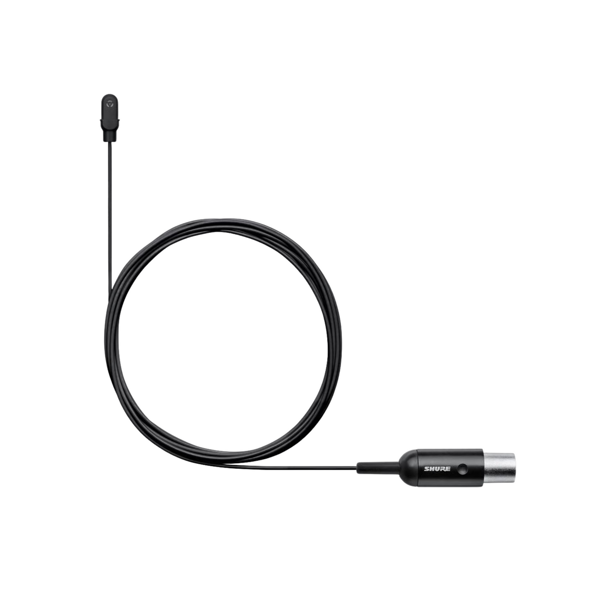 Shure sub miniature condenser lavalier microphone, cardioid, black, fitted with TA4F 4-pin Mini-XLR