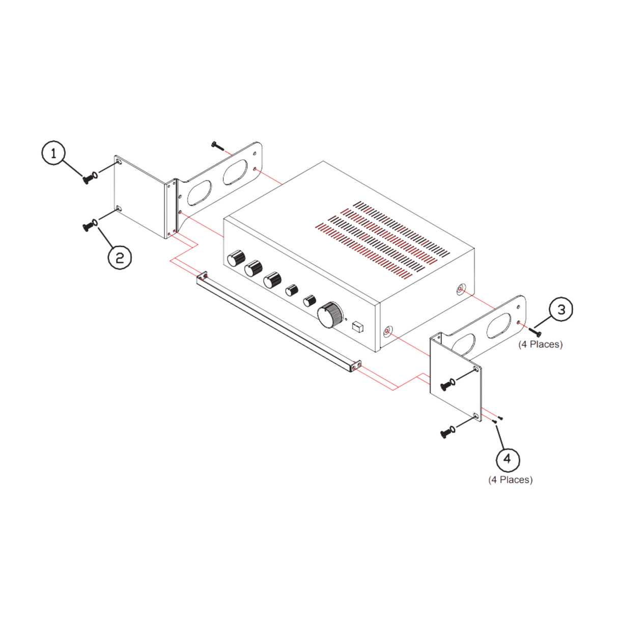 *EX-DEMO* Ashly rack-mount Kit for TM-335 mixer/amplifier