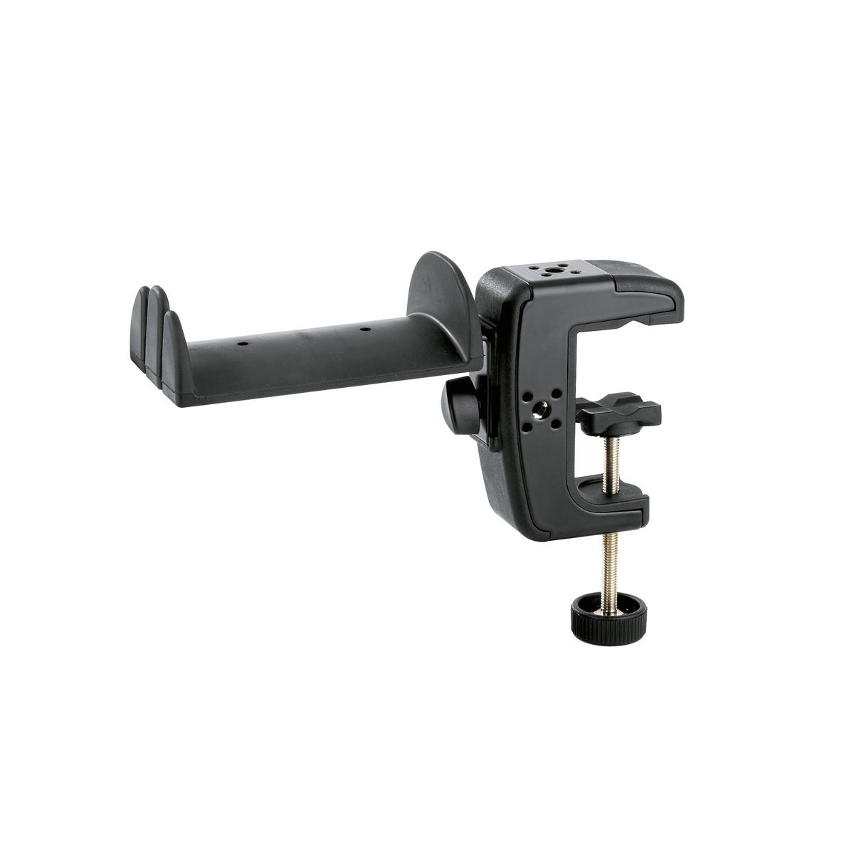 K&M 16085 headphone holder with table clamp, black