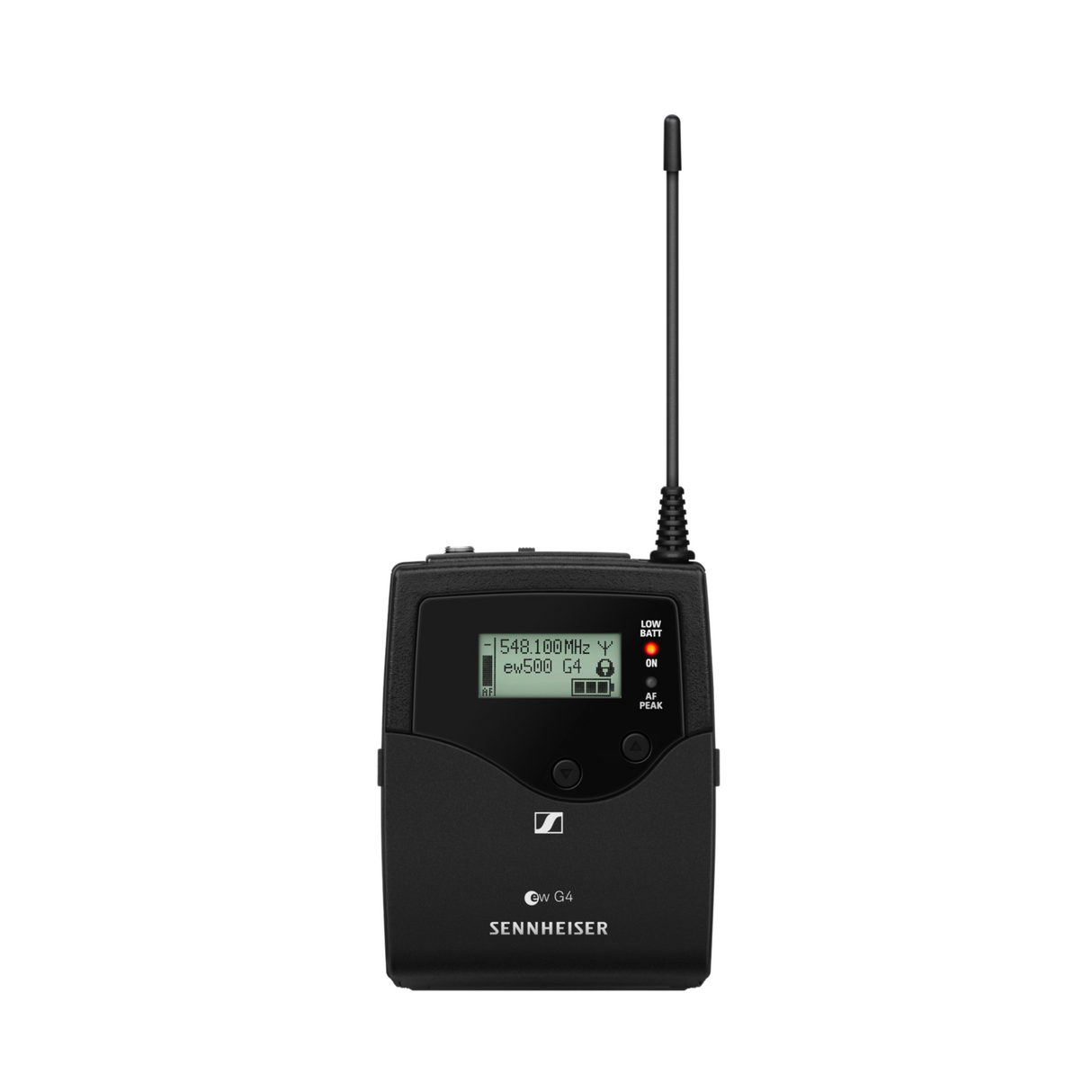 Sennheiser SK500 Bodypack transmitter with 1/8" audio input socket (EW connector), frequency range: