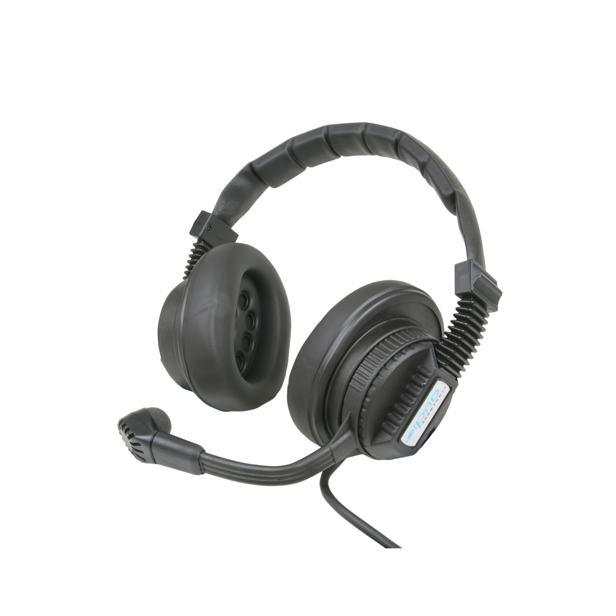 Granite Sound high performance dual muff headset with 4-pin female XLR connector