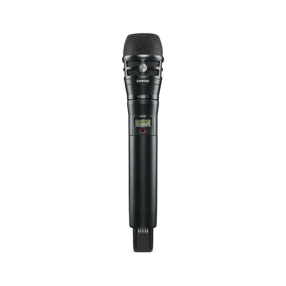 Shure AD2/KSM8 Axient Digital handheld transmitter with KSM8 capsule (470-636 MHz) (black)