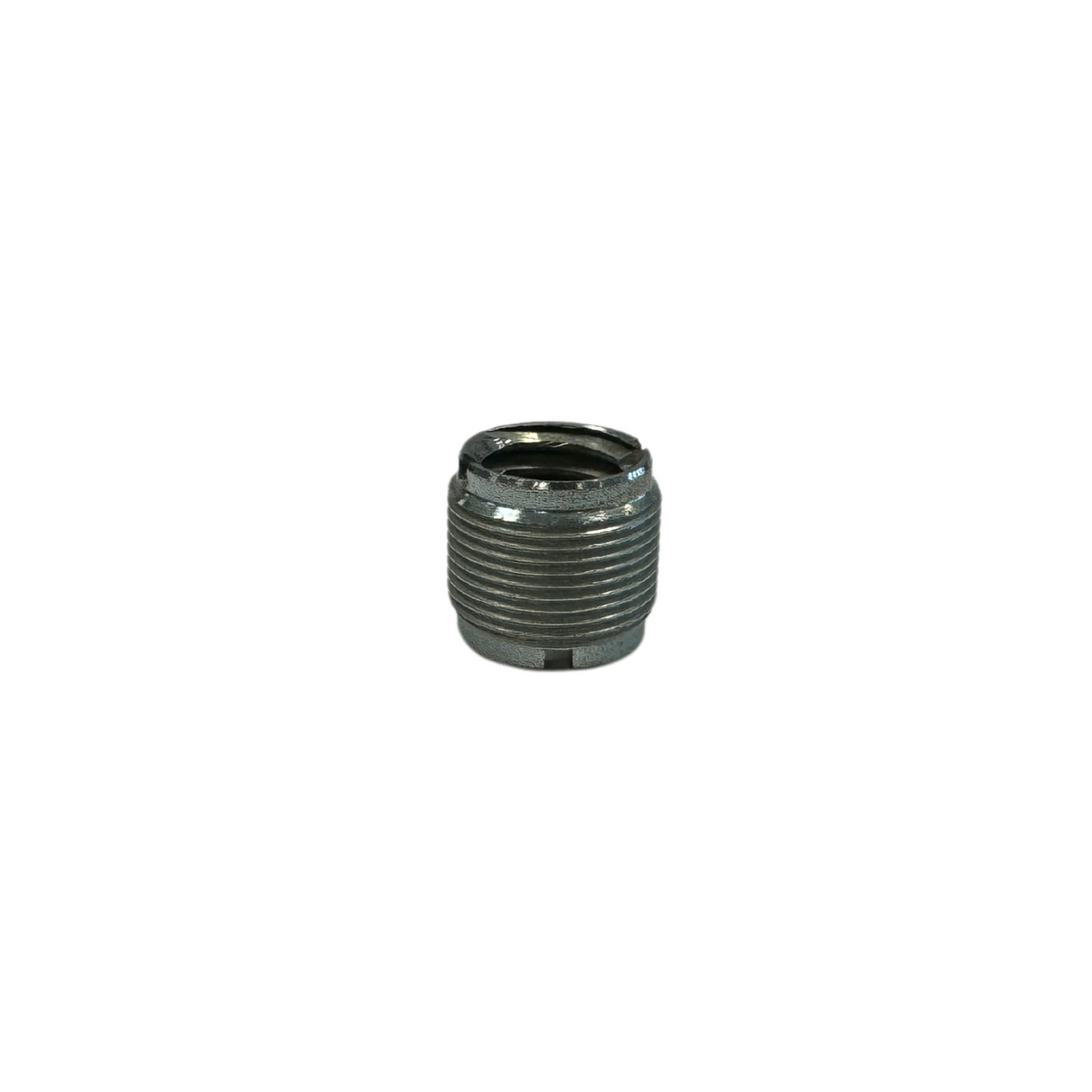 K&M 215 thread adaptor 1/2 inch and 3/8 inch internal thread, 5/8 external thread, zinc-plated