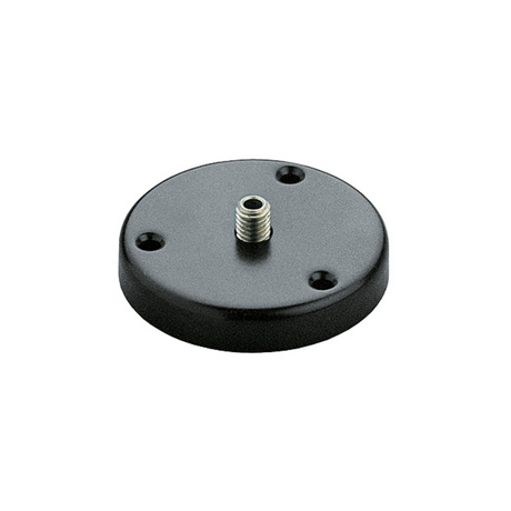 K&M 221d table flange with 3/8in hex screw, black