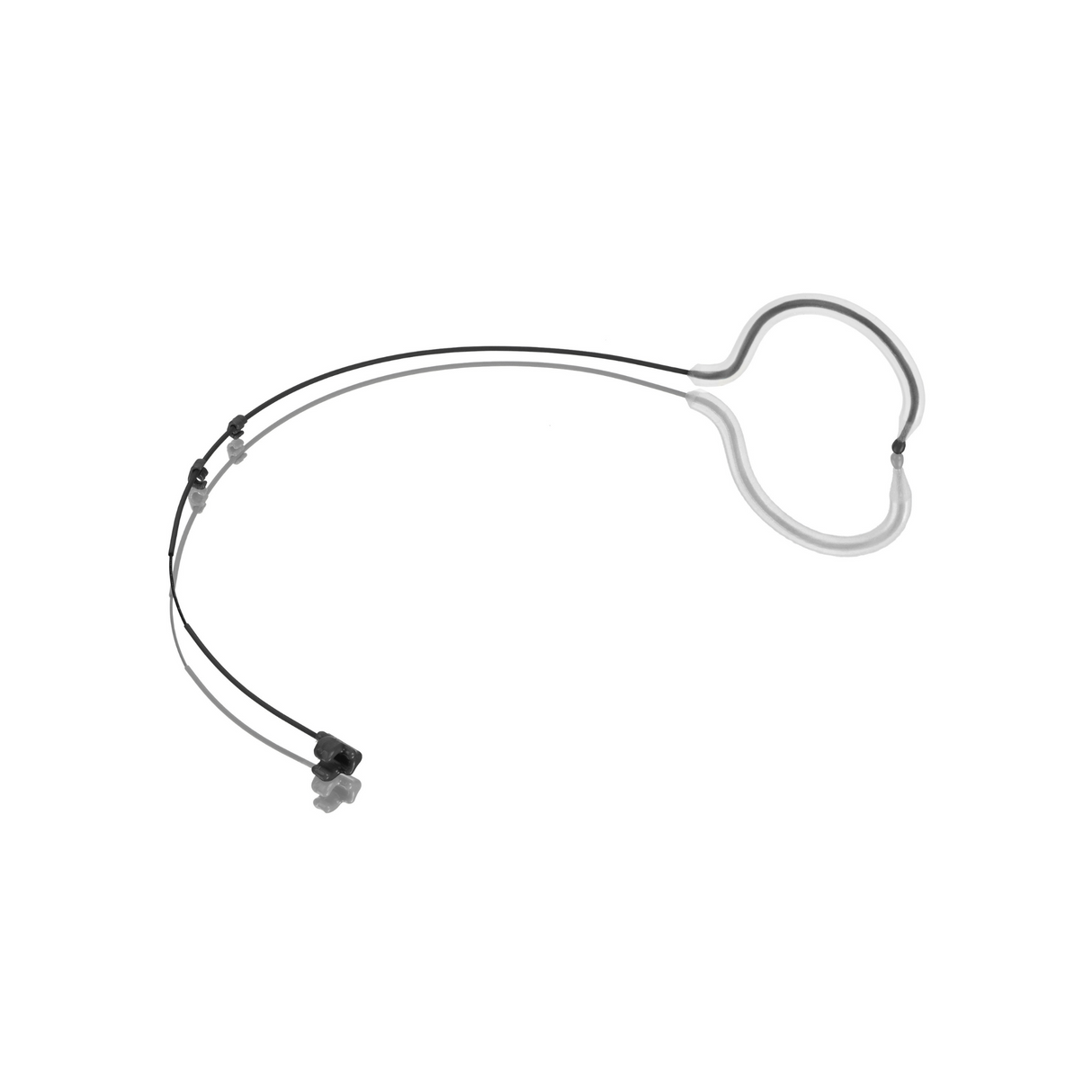Countryman two-ear clip for E6/E6i earsets, mic worn on right, black