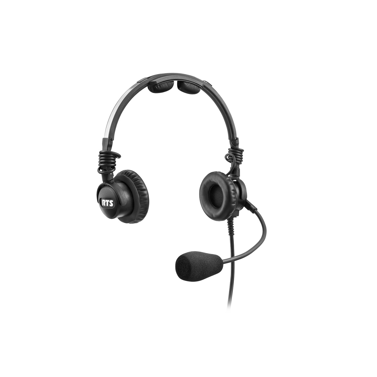 RTS lightweight dual muff headset with dynamic mic (4-pin female XLR)