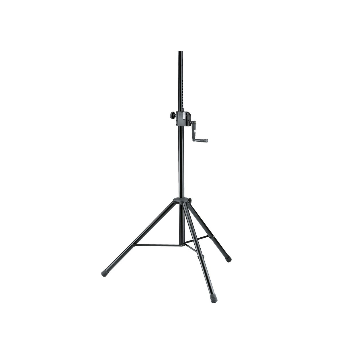 K&M 21302 budget speaker stand with hand crank, black; 40kg