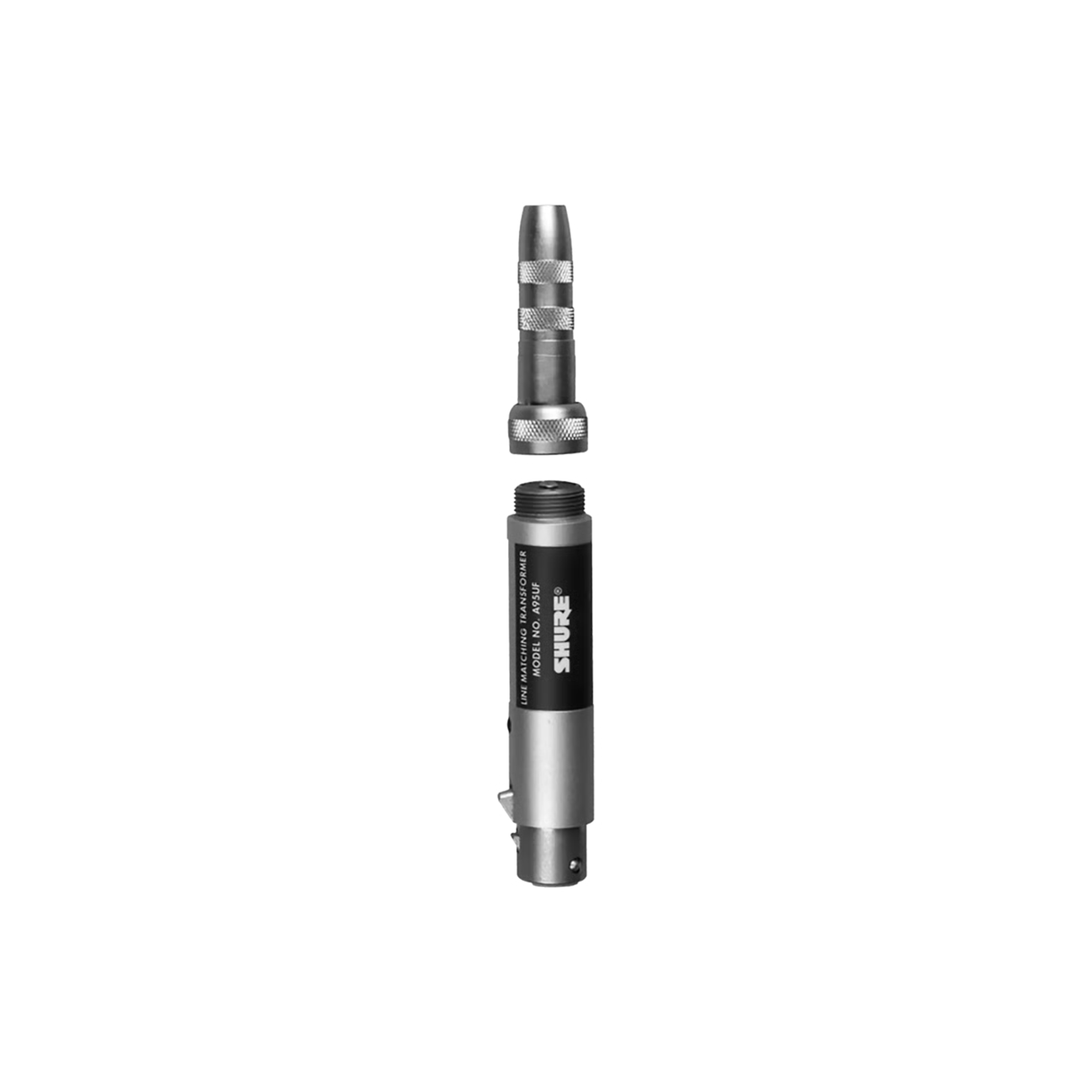 Shure A95UF Line matching transformer (female XLR to 1/4" male plug/female jack)